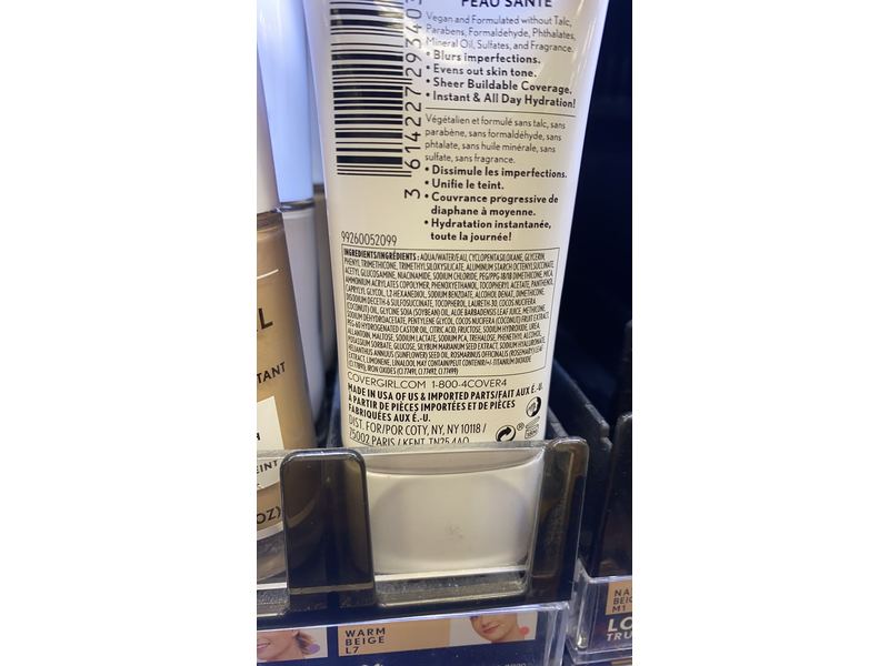 CoverGirl Clean Fresh Skin Milk Foundation, Porcelain, 1 fl oz / 30 mL