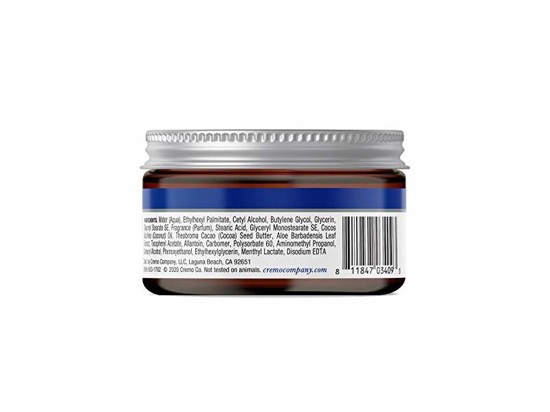 Cremo Beard & Scruff Cream, Cooling, Citrus & Mint Leaf, 4 oz/113 g