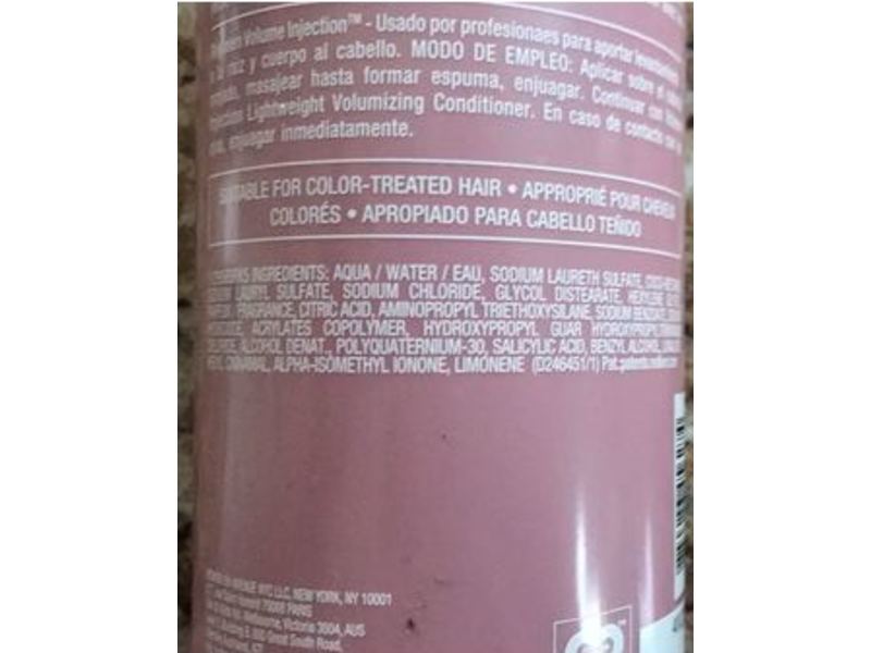 Redken Volume Injection Shampoo, Filloxane + 1% Bodifying Complex, 33.8 fl oz/1000 mL