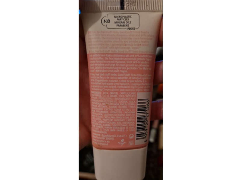 essence Hello, Good Stuff! Tinted Beauty Cream, 10 Light, 1.01 fl oz/30 mL