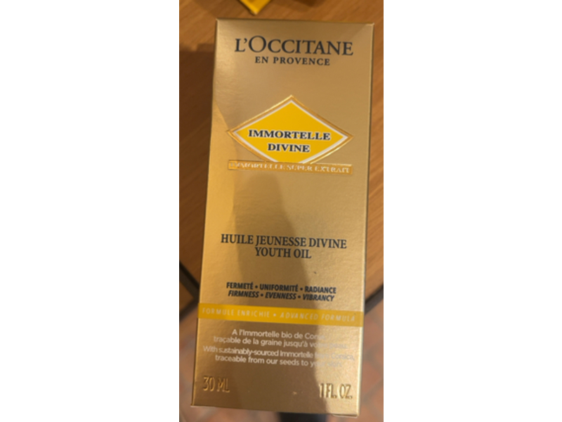 L'Occitane Immortelle Divine Youth Oil, 1 fl oz/30 mL Ingredients