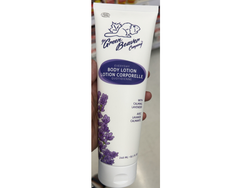The Green Beaver Company Everyday Body Lotion, Calming Lavender, 8.1 fl oz/240 mL