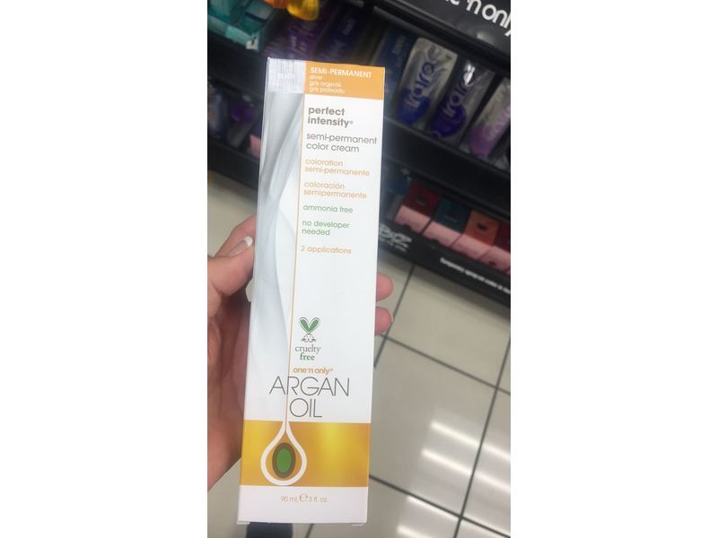 one n' only Perfect Intensity Semi-Permanent Color Cream, Silver, 5.0 fl oz/90 mL