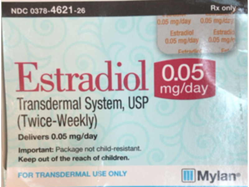 Estradiol Transdermal System 0.05 mg, Mylan (Rx)