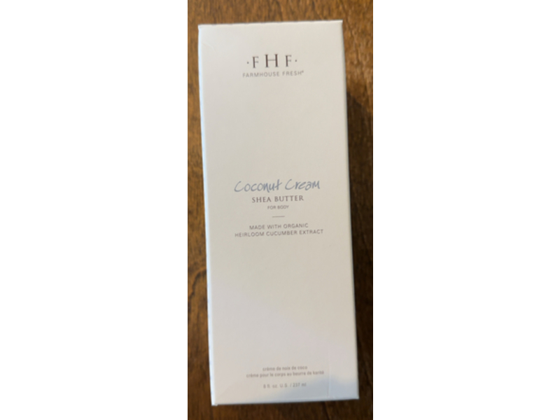 Farmhouse Fresh Coconut Body Cream, Shea Butter, 8 fl oz/237 mL