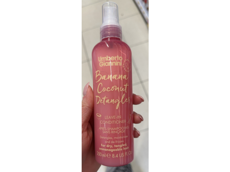 Umberto Giannini Detangler Leave In Conditioner, Banana Coconut, 8.4 fl oz/250 mL