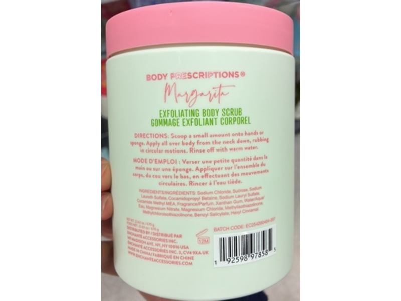 Body Prescriptions Exfoliating Body Scrub, Salt, 23.63 fl oz/670 g