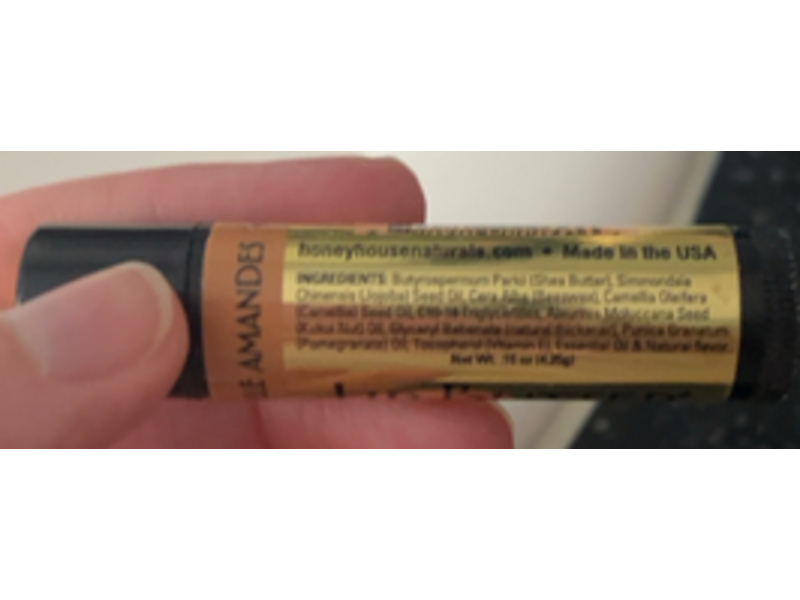 Honey House Naturals Lip Butter Tube, Vanilla Almond, 0.16 oz