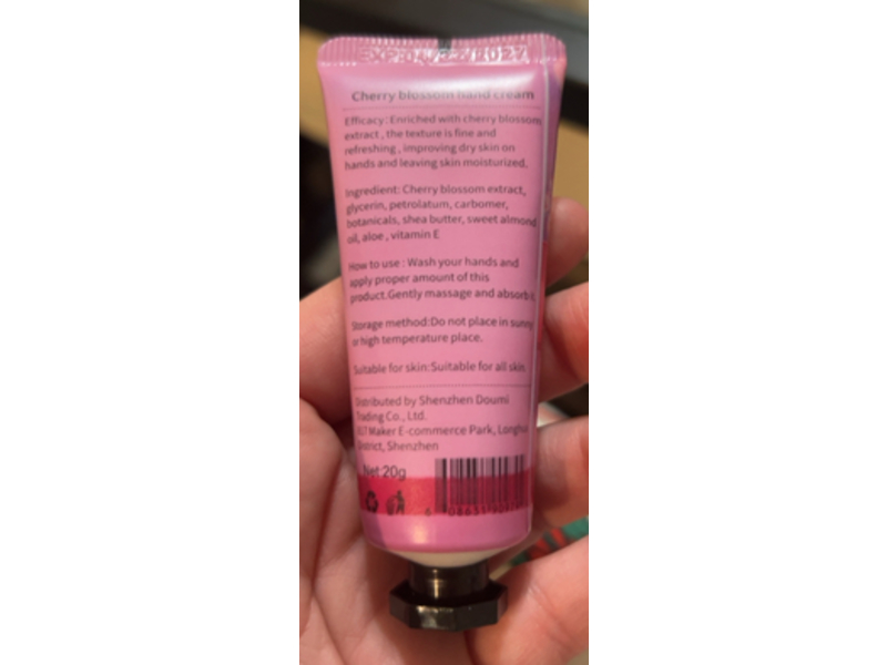 Qungco Hand Cream, Cherry Blossom, 20 g