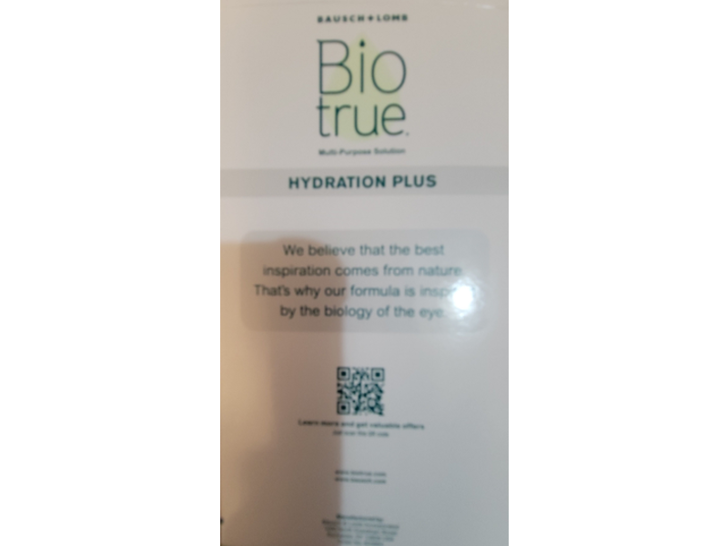 Bausch + Lomb Bio True Multi Purpose Solution, 2 fl oz/60 mL