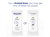 Dove Aluminum Free Deodorant, Lavender & Vanilla, 2.6 oz/74 g - thumbnail 1