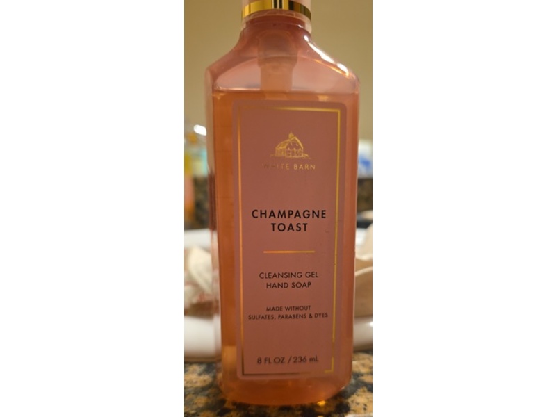 Bath & Body Works White Barn Cleansing Gel Hand Soap, Champagne Toast, 8 fl oz/236 mL