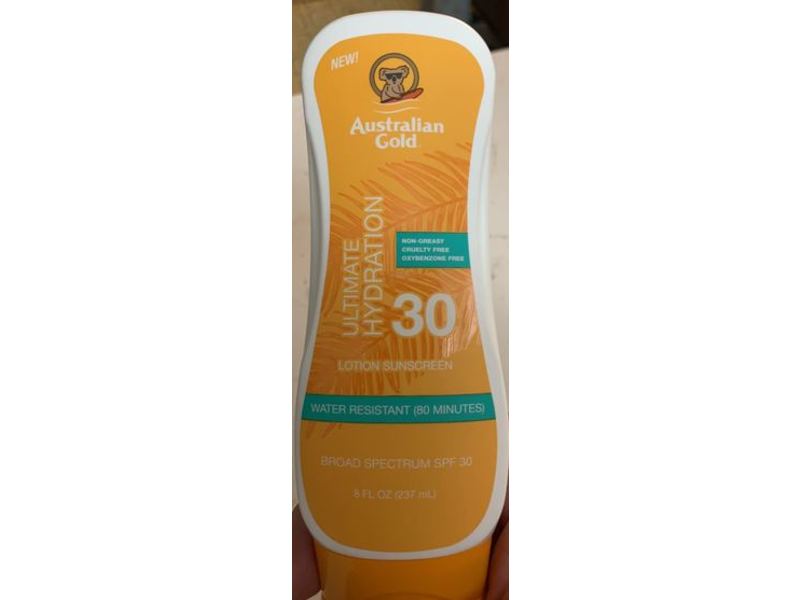 Australian Gold Ultimate Hydration Sunscreen Lotion, SPF30, 8 fl oz/237 mL