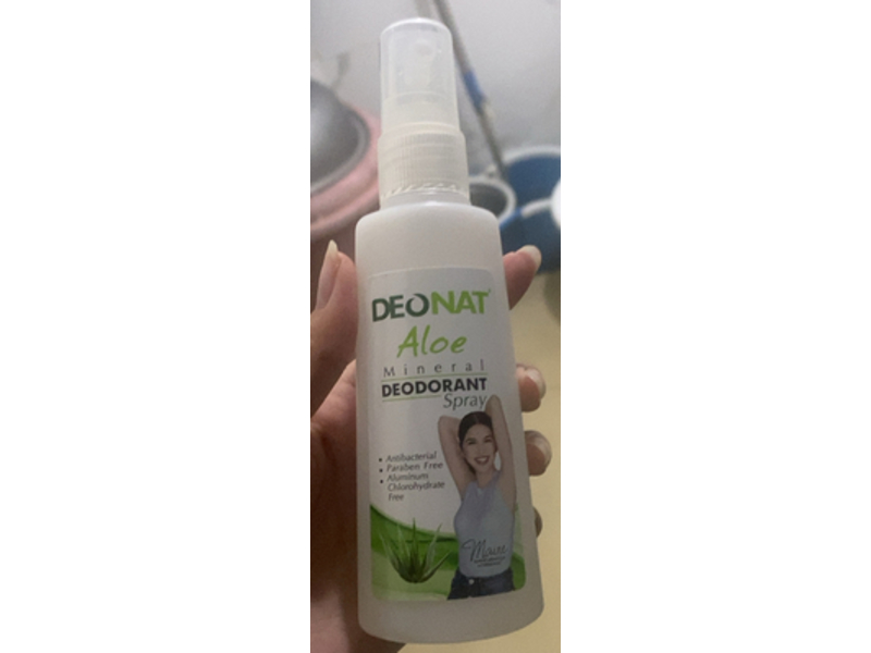 Deonat Mineral Deodorant Spray, Aloe, 3.38 fl oz/100 mL