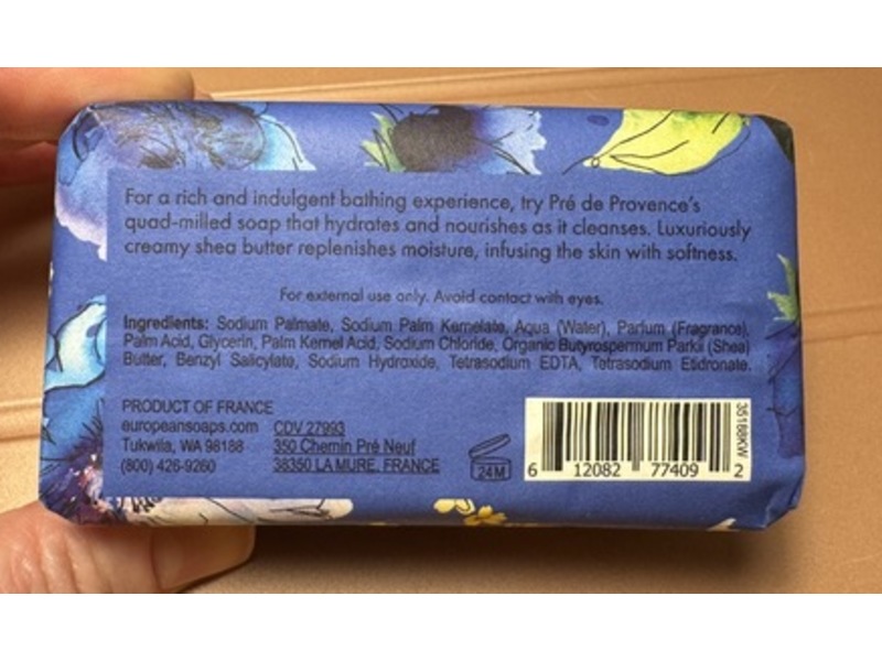 Pre De Provence Shea Butter Soap, Kiwi & Water Lily, 5.2 oz/150 g