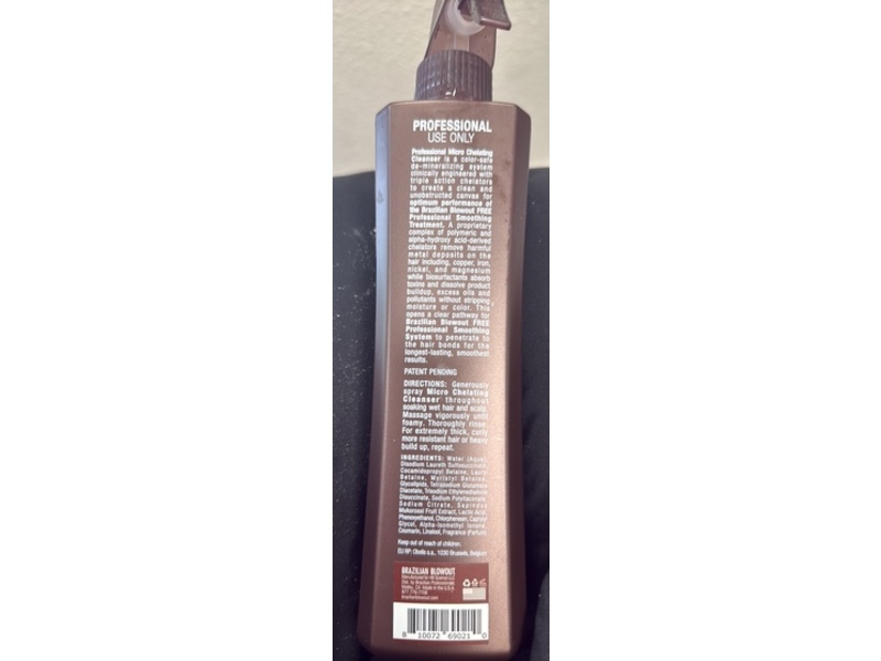 Brazilian Blowout Free Shampooing Micro Chelating Cleanser, 12 fl oz/350 mL