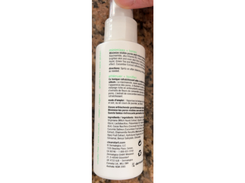 Dermalogica Micro-Pore Mist, Minimizing + Toner, 4 fl oz/118 mL