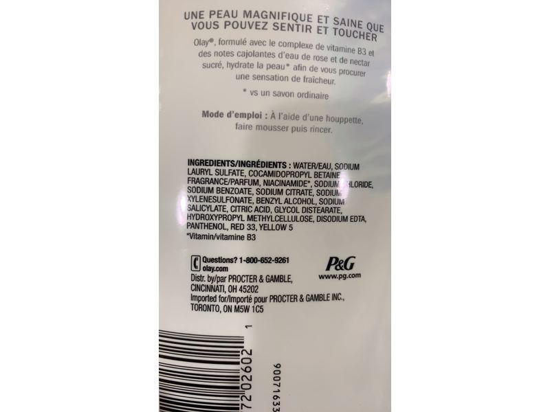 Olay Fresh Outlast Body Wash, Rose Water & Sweet Nectar, 30 fl oz/887 mL