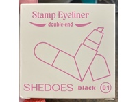 Shedoes Double End Stamp Eyeliner, Black 01, 2 mL - thumbnail 1