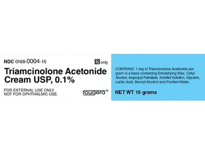 Triamcinolone Acetonide Cream 0.1%, 80 g, Fougera (Rx)