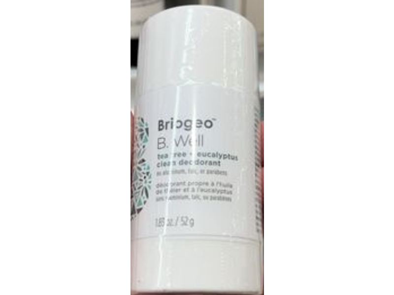 Briogeo B. Well Clean Deodorant, Tea Tree + Eucalyptus, 1.83 oz/52 g