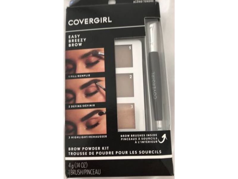 CoverGirl Easy Breezy Brow Powder Kit, 720 Soft Blonde, 0.14 oz/4 g