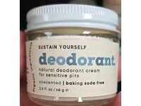 Sustain Yourself Deodorant Cream, Unscented, 2 fl oz/68 g - thumbnail 2