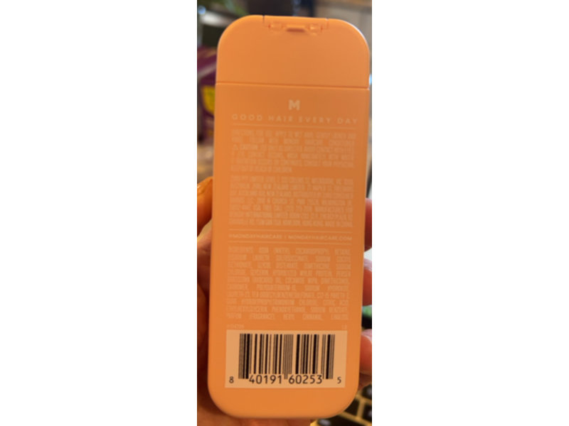 MONDAY Smooth Hair Shampoo, 3 fl oz/90 mL