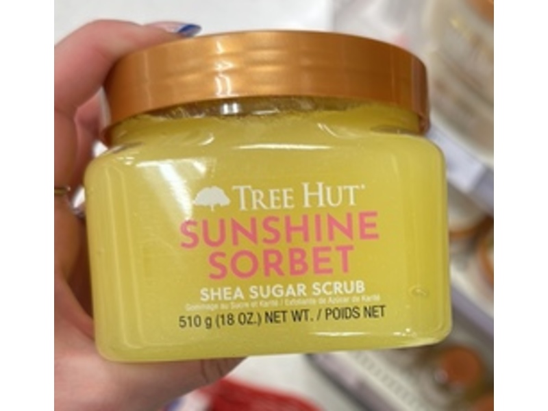 Tree Hut Sunshine Sorbet Shea Sugar Body Scrub, 18 oz/510 g