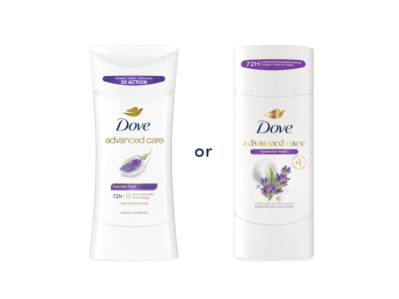 Dove Advanced Care Antiperspirant Deodorant Stick, Lavender Fresh, 2.6 oz/74 g