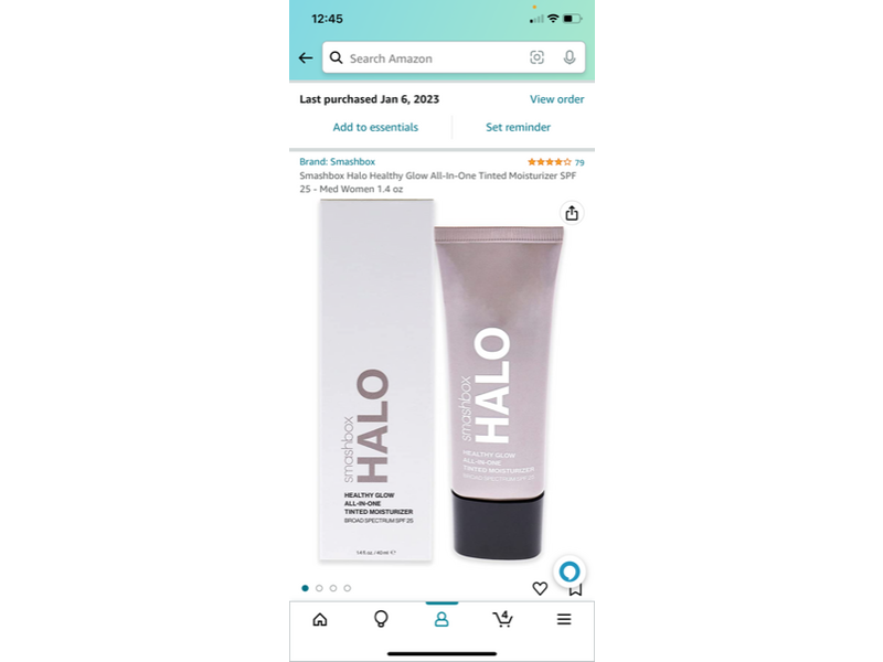 Smashbox Halo All-In-One Tinted Moisturizer, Med Women, SPF 25, 1.4 fl oz/40 mL