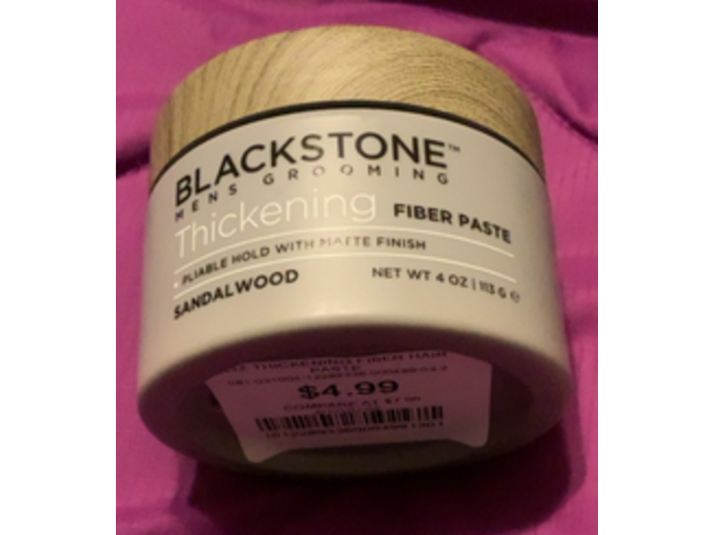 Blackstone Mens Grooming Thickening Fibre Paste, Sandalwood, 4 oz/113 g