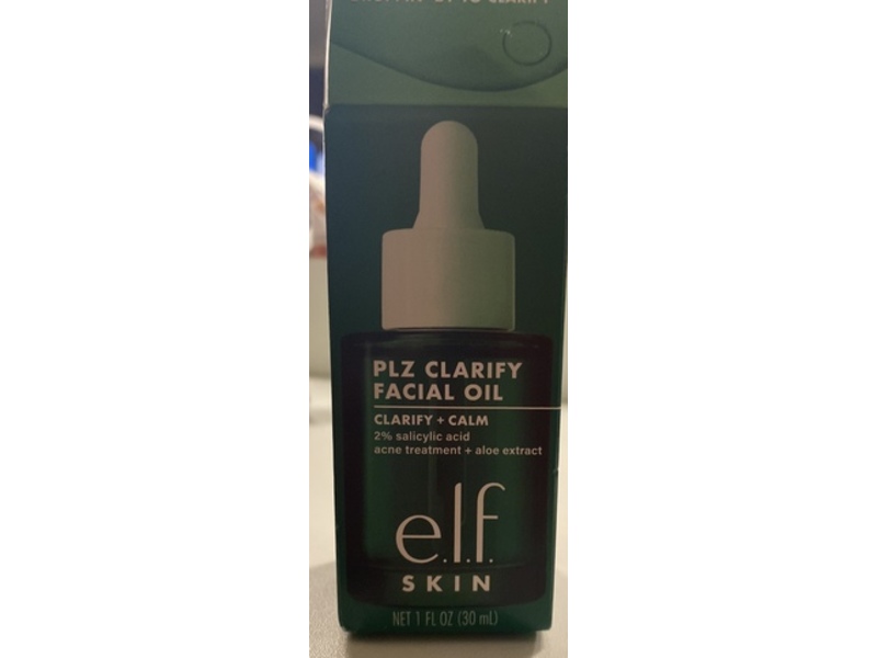 e.l.f. Cosmetics Plz Clarify Facial Oil, 2% Salicylic Acid + Aloe Extract, 1 fl oz/30 mL
