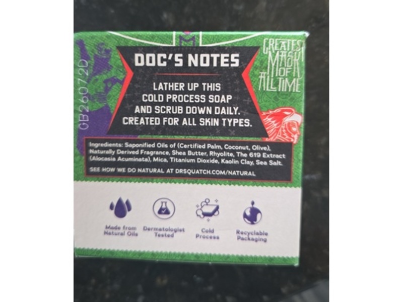Dr. Squatch WWE Mysterio Magic Men's Natural Soap, 5 oz/141 g