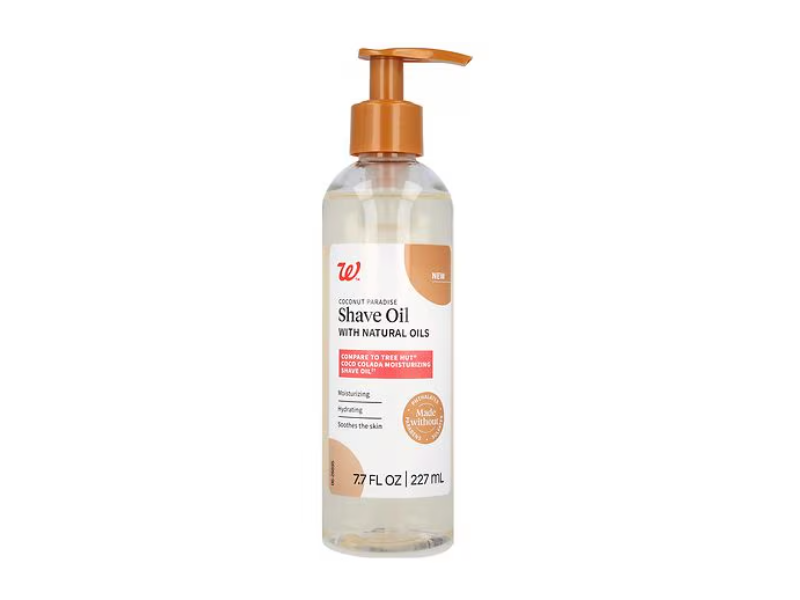 Walgreens Shave Oil, Coconut Paradise, 7.7 fl oz/227 mL