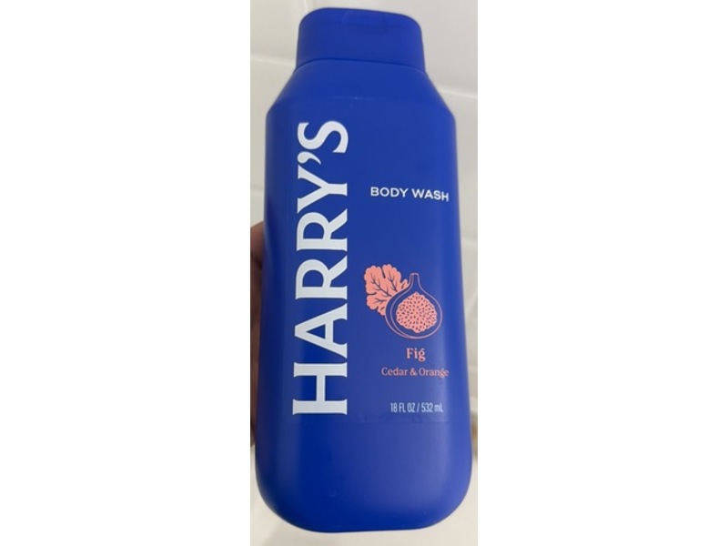 Harry's Body Wash, Fig, Cedar & Orange, 18 fl oz/532 mL, Pack Of 3