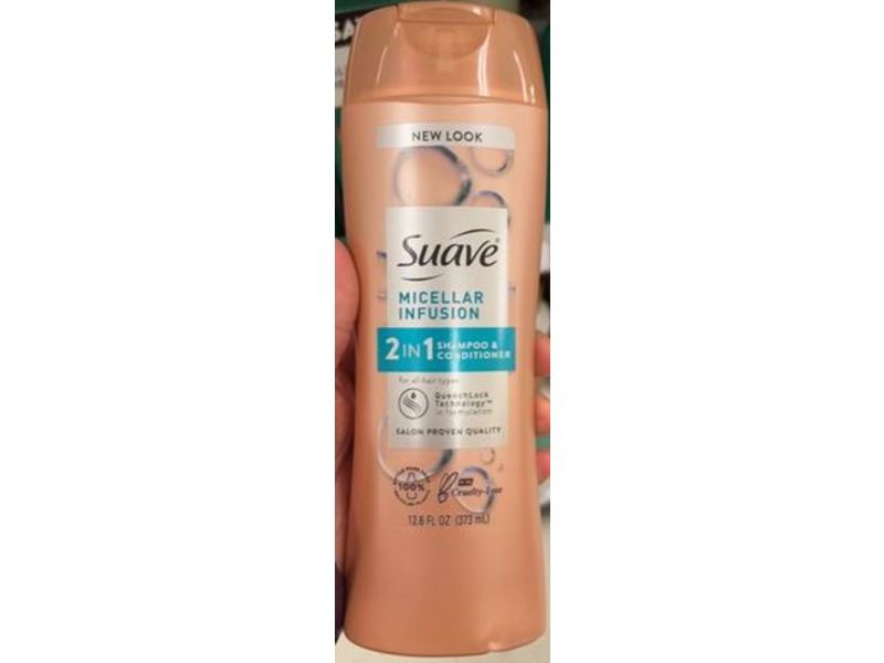 Suave Micellar Infusion 2-In-1 Shampoo & Conditioner, 12.6 fl oz/373 mL