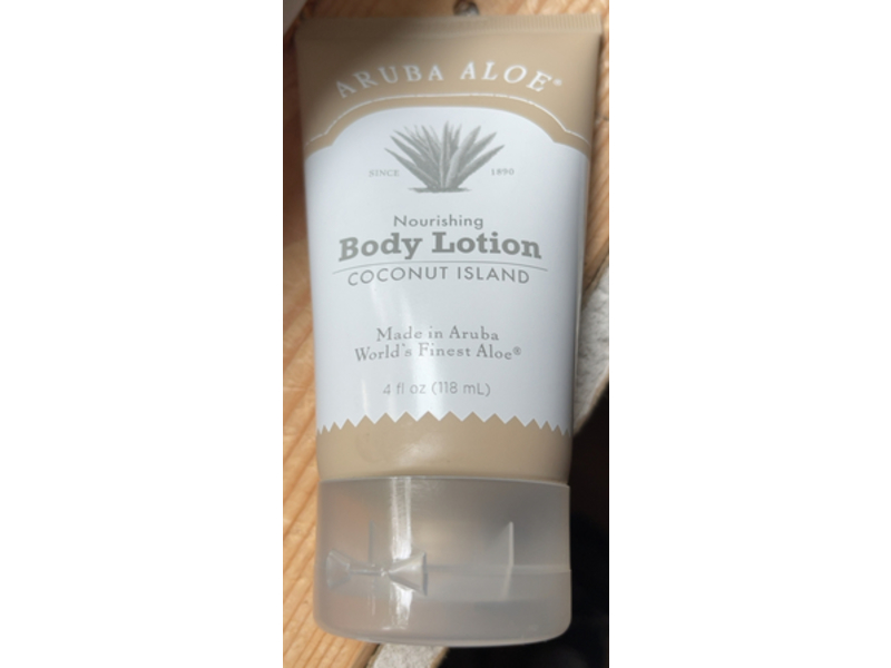 Aruba Aloe Nourishing Body Lotion, Coconut Island, 4 fl oz/118 mL