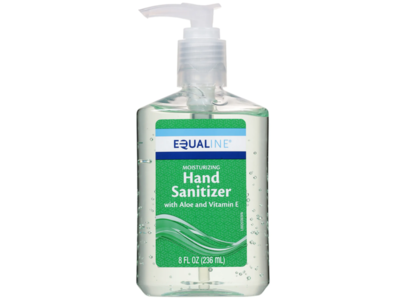 Equaline Moisturizing Hand Sanitizer, Aloe & Vitamin E, 8 fl oz/236 mL