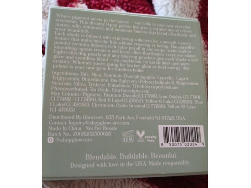 Glowcore Mystic Earth Eyeshadow Palette, 0.28 oz/8.1 g