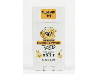Power Stick Aluminum-Free Deodorant, Toasted Honey, 2.25 oz/64 g