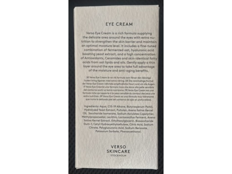 Verso Eye Cream, 0.67 fl oz/20 mL
