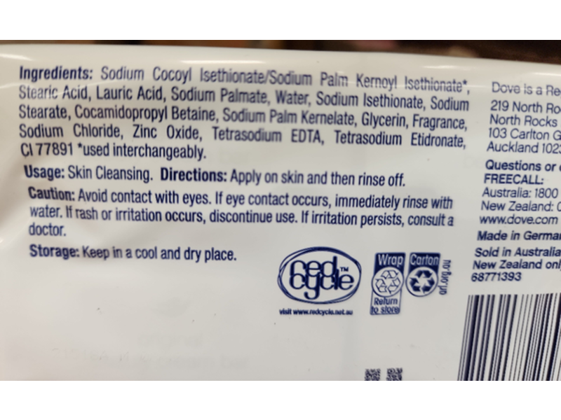 Dove Original Beauty Cream Bar, 90 g