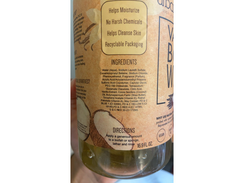 Urban Hydration Vinilla Body Wash, 16.9 fl oz