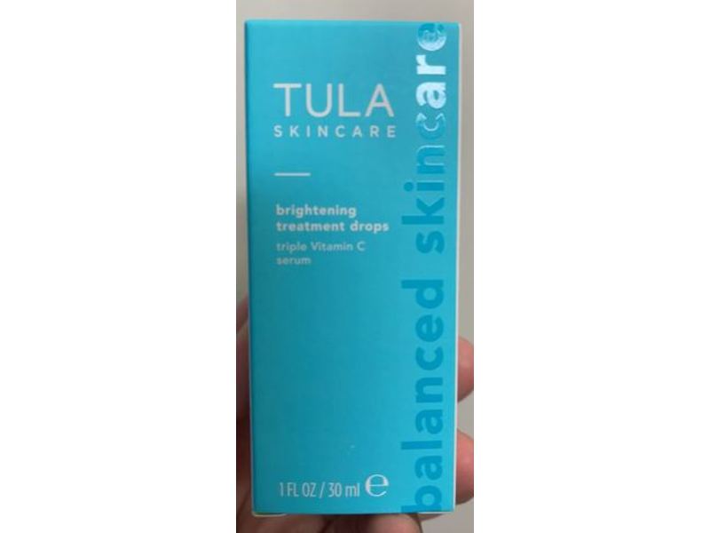 Tula Skincare Brightening Treatment Drops, Triple Vitamin C Serum, 1 fl oz/30 ml