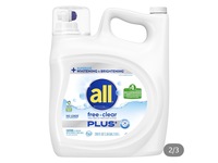 All Free & Clear Plus Liquid Laundry Detergent, Superior Whitening & Brightening, 160 Loads, 200 fl oz/5.92 L - thumbnail 1