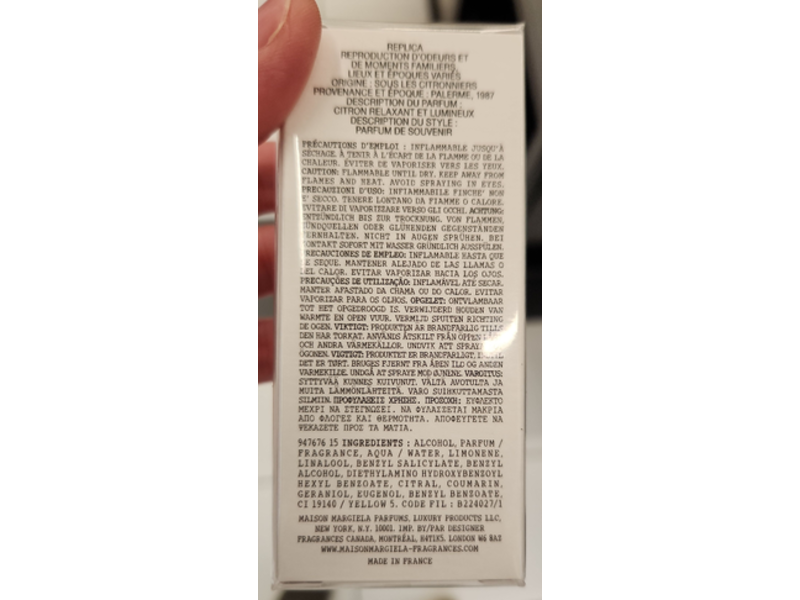 Maison Margiela Replica Under The Lemon Trees Eau De Toilette, 1 fl oz/30 mL