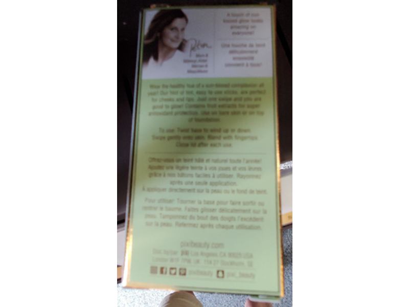 Pixi Petra On The Glow Bronzer Tinted Moisture Stick, 0.6 oz/19 g