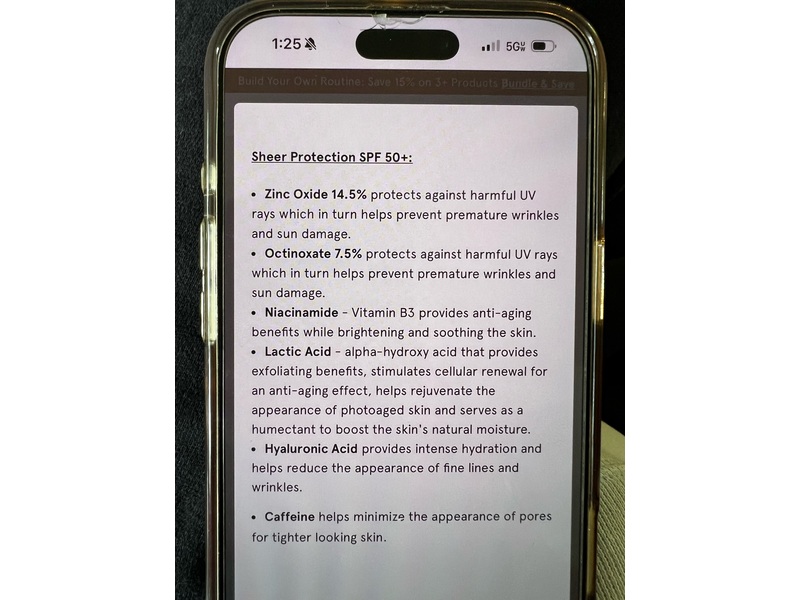 Barefaced By Jordan Harper Sheer Protection Sunscreen, SPF 50+, 2 fl oz/60 mL