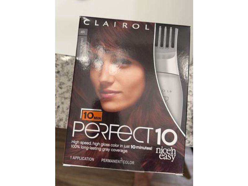 Clairol Perfect Permanent Hair Color, 4R Dark Auburn, 1 Application